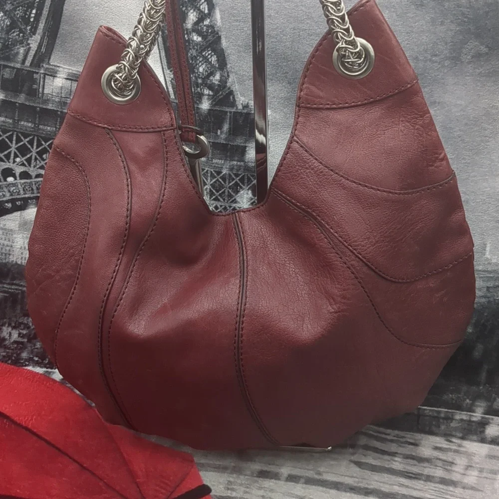 Fossil 54 Burgundy Hobo